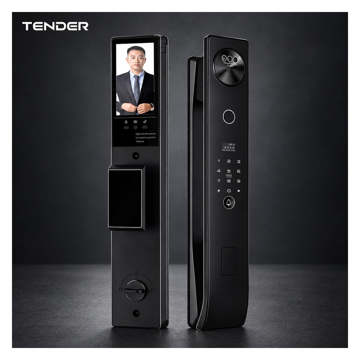 Serrure vidéo intelligente — design B